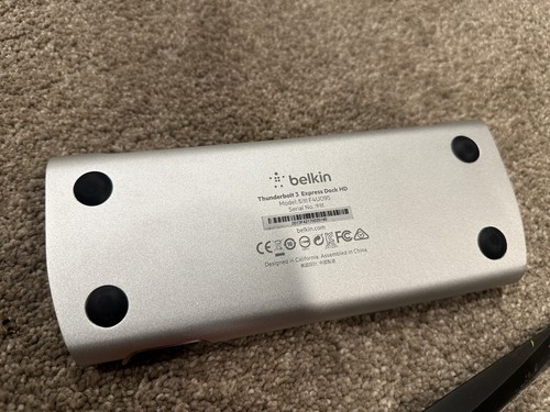 Belkin Thunderbolt 3 Express Dock HD Docking Station (F4U095) NO POWER SUPPLY - Picture 4 of 4