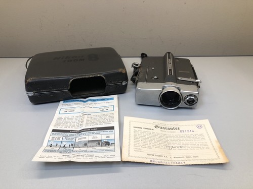 Vintage 1965 Nikon-Zoom 8 Nikon Movie Camera with Case Film Paperwork UNTESTED - Picture 2 of 19
