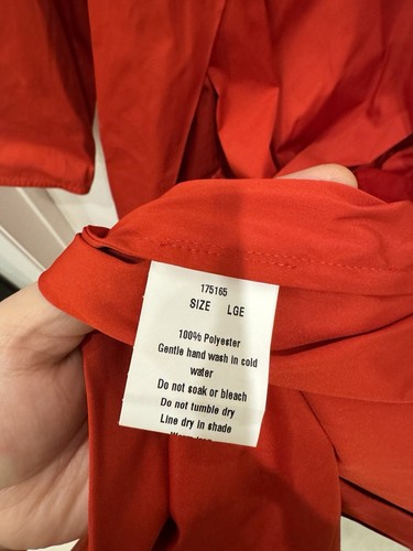 π¨π¨π¨ ON SALE π¨π¨π¨ Carla Zampatti Red Evening Trench (NWT - Vintage) L - Picture 5 of 10