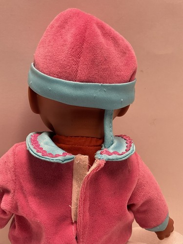 Bambola Uneeda afroamericana bambino vintage bambina occhi chiari succhia pollice 12" - Foto 6 di 13
