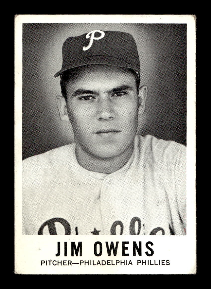 1960 Leaf #39 Jim Owens Phillies VG-EX *5u