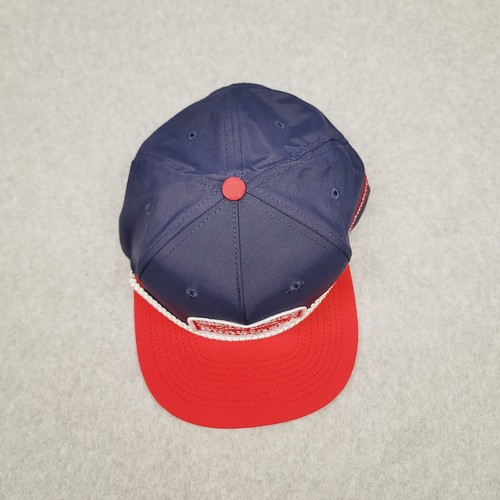 Budweiser Cerveza Anheuser-Busch Logo Azul/Rojo Snapback Sombrero Cuerda Gorra Rey de Cervezas - Imagen 5 de 11