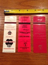 Larry Holmes Boxer Matchbook Cover Lot Boxing Round 1 Commodore Inn
