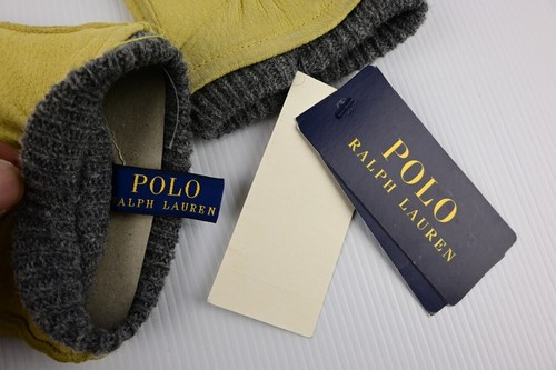 Guantes de campo de cuero Polo Ralph Lauren amarillos talla - M - Imagen 10 de 11