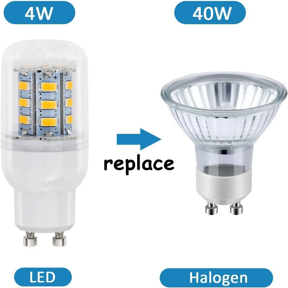 4/8 Stk GU10 LED Birne Mais Licht Leuchtmittel Lampe Warmweiß Kaltweiß Glühbirne - Bild 3 von 4