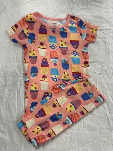 CARTERS GIRLS CUPCAKE/UNICORN/DOTS 6 PIECE SET PAJAMA (MULTI 5)NWT - Picture 3 of 4
