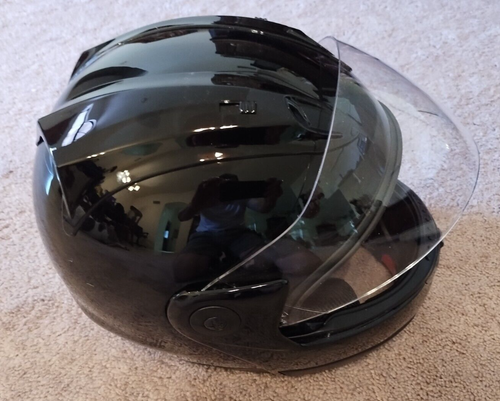Zeus Large Full Face Helmet (Black) *ALMOST NEW* w/covers - Picture 3 of 9