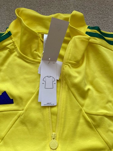 Adidas Tiro Track Jacket Yellow Green Men's Size 2XL XXL New With Tags Rare - Picture 5 of 11