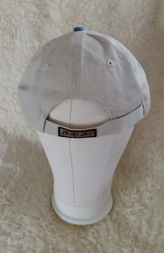 Vintage Key West Cap Hat Strapback Adjustable Embroidery Khaki Blue Headwear New - Picture 4 of 8