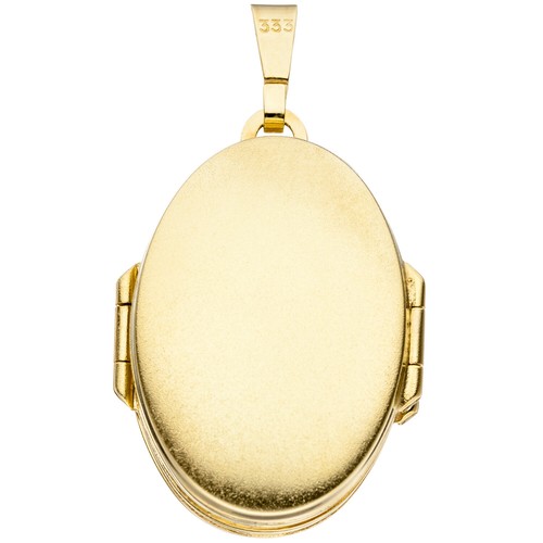 JOBO Medaillon oval mit Blumen Muster 333 Gold Gelbgold zum Öffnen für 6 Fotos - Bild 2 von 5