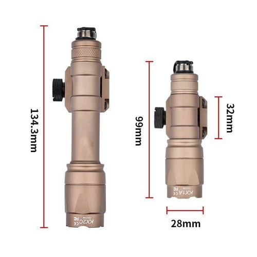 Tactical SF M600C Metal Flashlight Hunting M300a Scout Lamp Dual Pressure Switch - Bild 3 von 20
