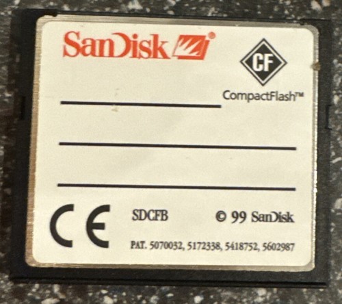 SanDisk 64 MB Compact Flash Card SDCFB Vintage Retro Camera Memory - Picture 2 of 2