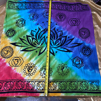 Alter tablecloth hundred percent cotton tie-dye low Lotus chakra