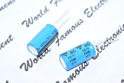 2pcs- Vishay BC (PHILIPS) 038 1000uF (1000µF) 50V Radial Electrolytic Capacito - 第 3/5 張圖片