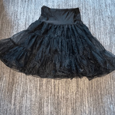 Grace Karin Women  s Size Medium 50s Style Petticoat Full Circle Tutu Skirt Black