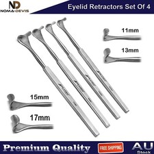 4PCS Blepharoplasty Eyelid Retractors Upper Eyelid Lash Ophthalmic Instruments
