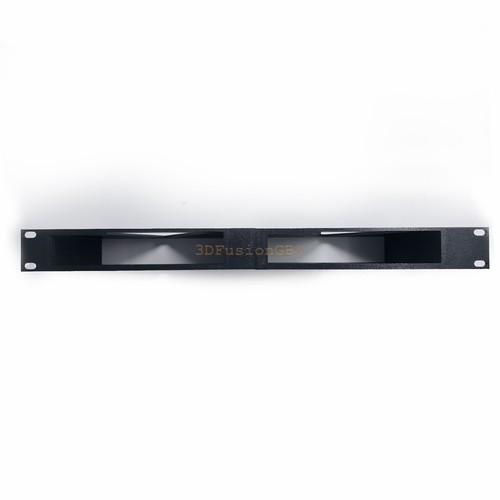 Support en rack 2U imprimé en 3D pour Mac Mini M4/M4 Pro - PETG, flux d'air optimisé, avant - Photo 3/7