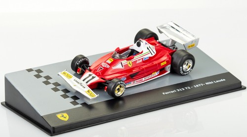 Ferrari 312 T2 Modellino Scala 1:43 Niki Lauda 1977 F1 Formula 1 con base e teca - Foto 6 di 15
