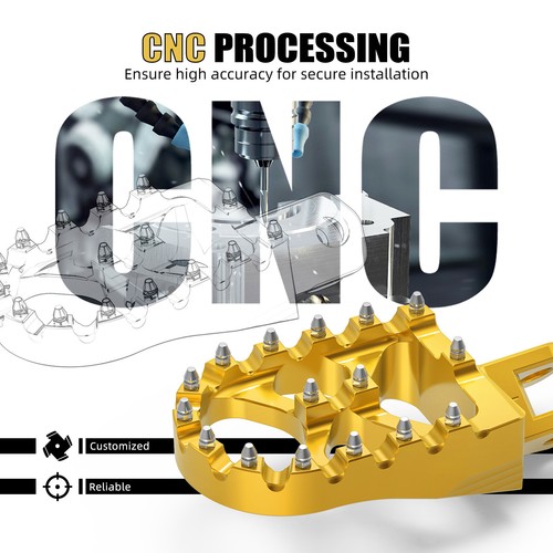 NICECNC 57mm Breite Fußrasten Fußstütze Für Suzuki DRZ400S DRZ400SM 2000-2024 - Picture 6 of 10