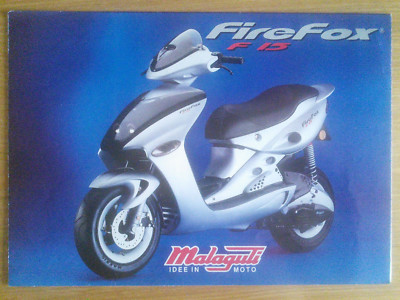 Malaguti Firefox F15 50cc Original Sales Brochure Depliant