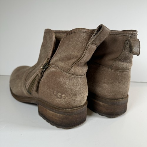 UGG LaVelle Women 8.5 Suede Leather Booties Brown Water Resistant *Wear on toes* - Bild 3 von 11