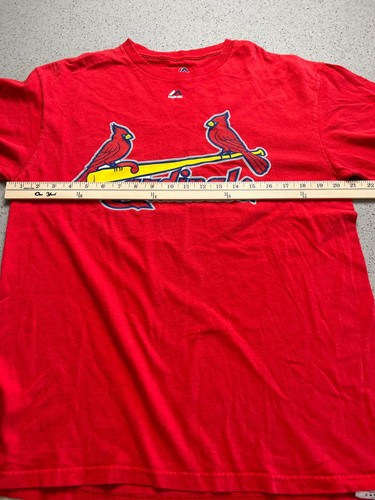 MAJESTIC ST LOUIS CARDINALS WACHA #52 RED T SHIRT SZ L - Picture 4 of 4