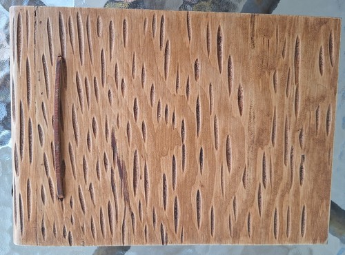 Vintage Wood Photo Album - 1950s / 1960s - Copper Ship Motif on Front - Picture 2 of 7