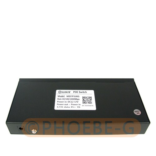 DSLRKIT ALL Gigabit 48V 120W 8 Ports 7 PoE Injector Power Over Ethernet Switch - Picture 4 of 6