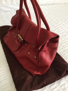 mulberry bag red leather