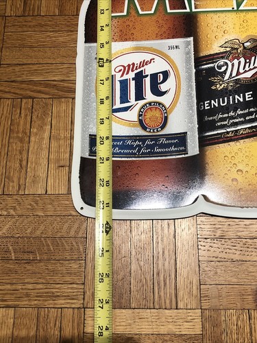 2000 Miller Lite MGD MEXICANOS Tin Metal Sign - 23 x 29” - Picture 12 of 12