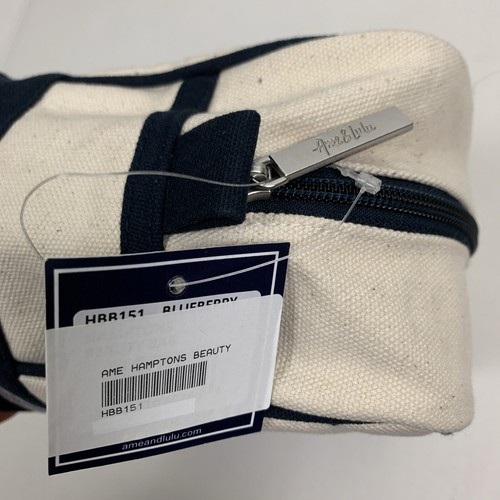 Ame & Lulu Hamptons Beauty Bag Terranea Resort Vanity Makeup NWT 8.5”x4”x6.5” - Picture 6 of 9