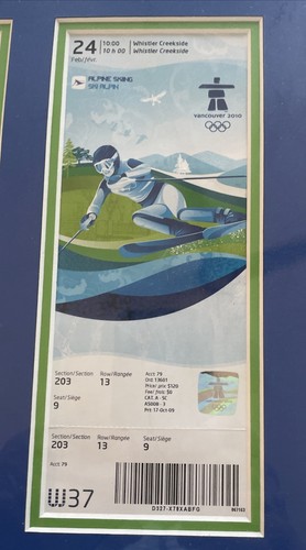 2010 Olympic Ticket Collage Opening Ceremony Ticket Can 7 Ussr 3 21x36 Frame - Picture 5 of 14