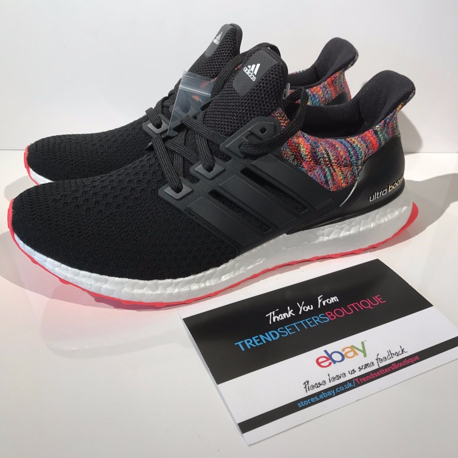 ADIDAS Mi ULTRA BOOST 8 8.5 9 9.5 10 10.5 RAINBOW BY1756 MULTICOLOR BLACK WHITE ADIDAS Mi ULTRA BOOST 8 8.5 9 9.5 10 10.5 RAINBOW BY1756 MULTICOLOR BLACK WHITE