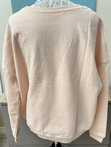 Felpa Disney Believe in Magic Tinkerbell Sketch rosa pesca manica lunga XXL - Foto 3 di 6