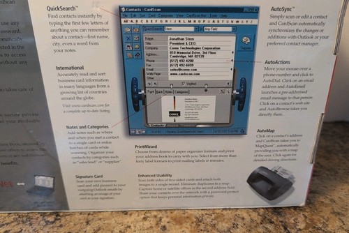 CardScan Executive Version 6 Business Card Scanner New In Box - Picture 6 of 12