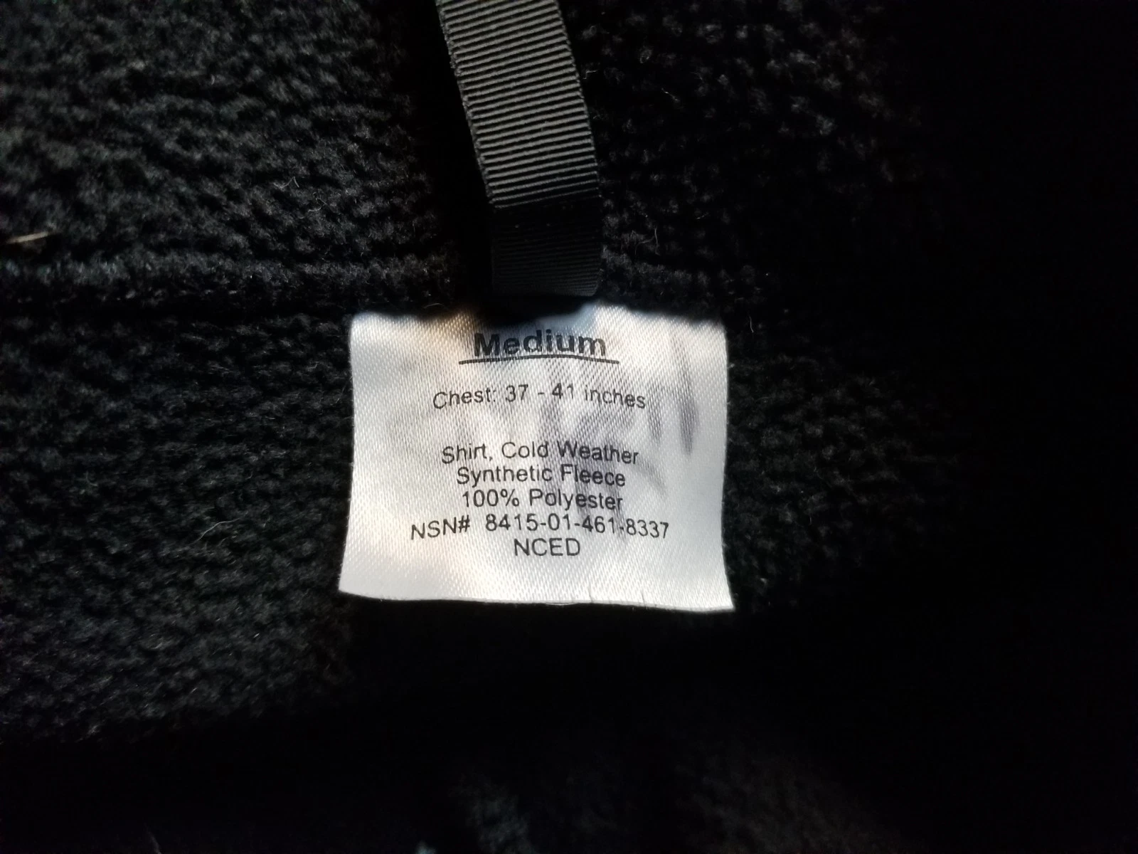 US Military Cold Weather Jacket Black Fleece Polartec 300 ECWCS L3 USED MANY SZ image 7