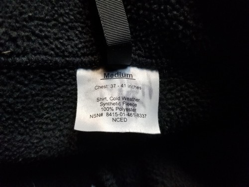 US Military Cold Weather Jacket Black Fleece Polartec 300 ECWCS L3 USED MANY SZ - Picture 7 of 7