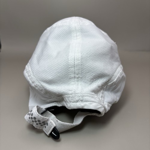 DE COLECCIÓN Nike Sombrero Gorra Correa Trasera Blanco Negro Swoosh Tailwind Panel Para Hombres Y2K - Imagen 3 de 14