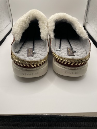Cole Haan Womens Shoe Size 10B Suede Mule Clogs Fur-Lined NEW! - Picture 5 of 10