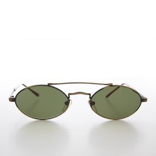 Gothic Oval Steampunk Vintage Sunglasses - Wink