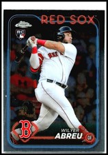 2024 Topps Chrome #165 Wilyer Abreu Rookie Boston Red Sox