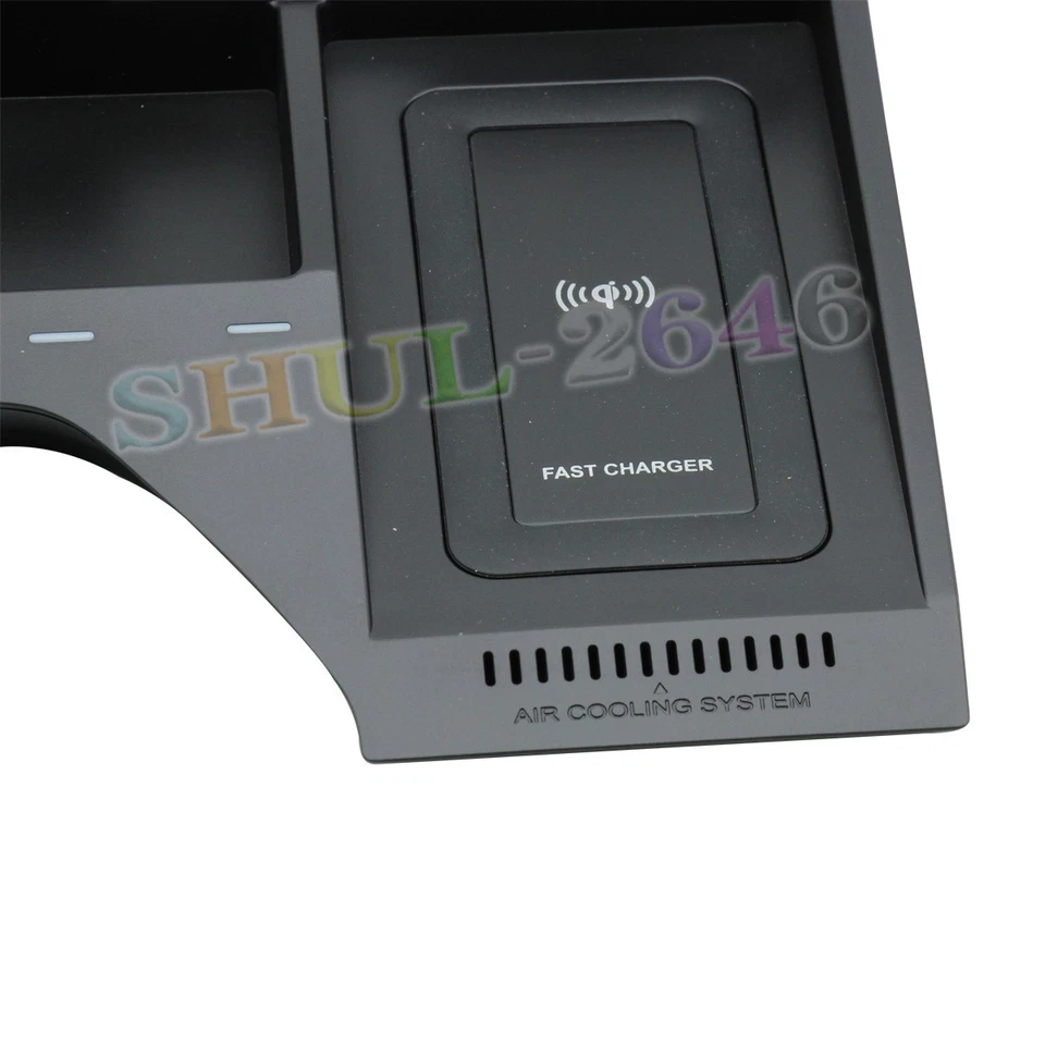 Consola central de carga rápida de teléfono con cargador de coche inalámbrico para Nissan Sentra 20-21 Foto 3 de 4