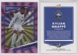 2021 Panini Donruss Road to Qatar Holo Purple Laser /99 Kylian Mbappe Mbappé #60