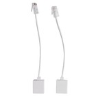 2 socket 8P4C / RJ45 male RJ11 6P4C to female M / F Adapter telephone7179