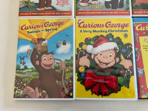 Curious George Sammlung (15 DVD Lot) Filme & pädagogische PBS Kindershows - Bild 6 von 8