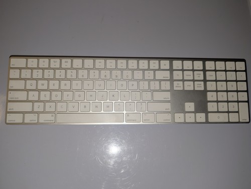Apple Magic Wireless Keyboard with Numeric Pad Silver A1843 W Aftermarket Stand - Picture 12 of 12