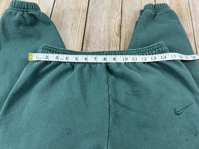 Vintage 90s Nike Forest Green Swoosh Sweatpants Joggers Size Large