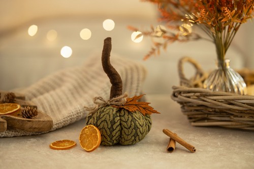 Fabric Pumpkin Halloween Plush Home Decorations Autumn Ornaments Pumpkins 22cm - 第 36/72 張圖片