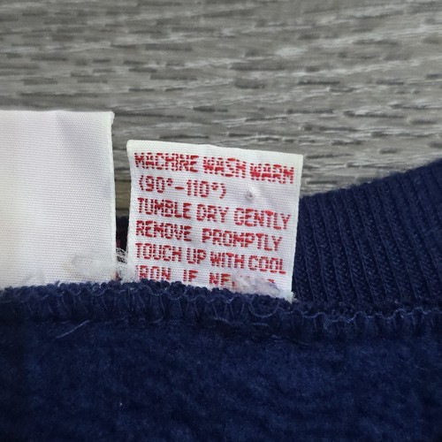Vintage 80er 90er Pony weiches Sweatshirt Pullover Logo Rundhals grau türkis blau Gr. XL - Bild 8 von 16
