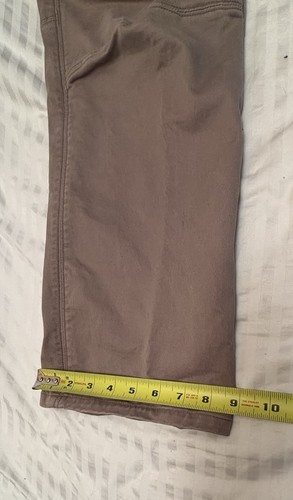 KUHL Rebel pantalone jeans originale cucito sella uomo 36x30 vintage patina marrone - Foto 12 di 13